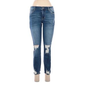 Skinny distressed jeans